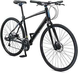 Schwinn Vantage Men and Women Adult Sport Hybrid Bike, 21 or 24 Speed Drivetrain, Aluminum Frame, Flat Bar, Disc Brakes, Smooth Ride Technology