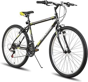 Hiland 24 26 inch Mountain Bike for Men Women, 21 Speeds High-Carbon Steel Frame, Sport Cycling MTB Bicycle for Adult