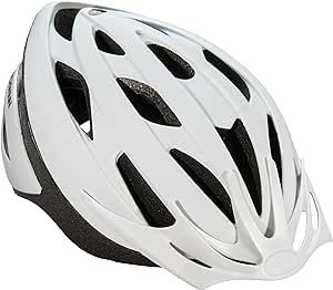 Schwinn Thrasher Bike Helmet for Adult Men and Women, Ages 14 and Up with Suggested Fit 58 to 62cm, Rear LED Light or Non-Lighted Option, Lightweight with Adjustable Side and Chin Straps