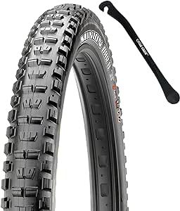 Maxxis Minion DHF or DHR II 24" 26" 27.5" & 29" Mountain Bike Tire Bundle with Cycle Crew Tire Lever