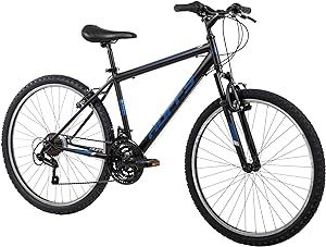 Huffy Stone Mountain Hardtail Mountain Bike for Boys/Girls/Men/Women, 20"/24"/26" Sizes, 6 or 21 Speed Shimano Twist Shifting, Front or Dual Suspension, Comfort Saddle, Sleek Colors