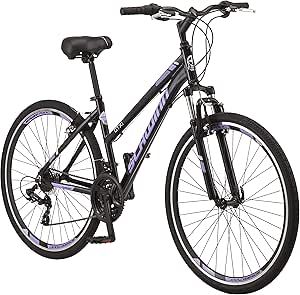 Schwinn GTX Comfort Adult Hybrid Bike, Men and Women, Dual Sport Bicycle, 700c Wheels, Step-Through or Step-Over Lightweight Aluminum Frame