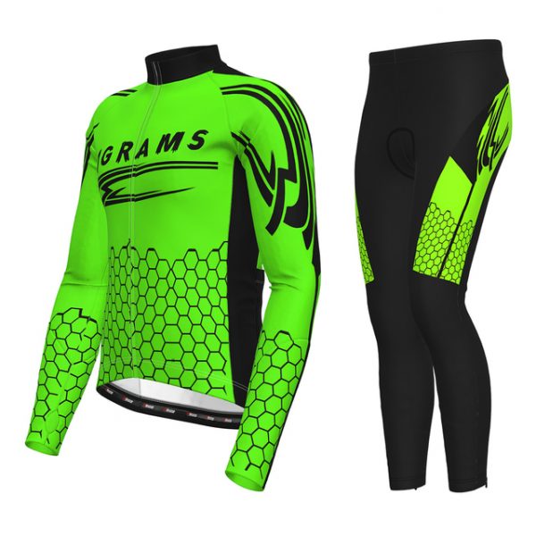 21Grams® Men's Long Sleeve Cycling Jersey & Tights