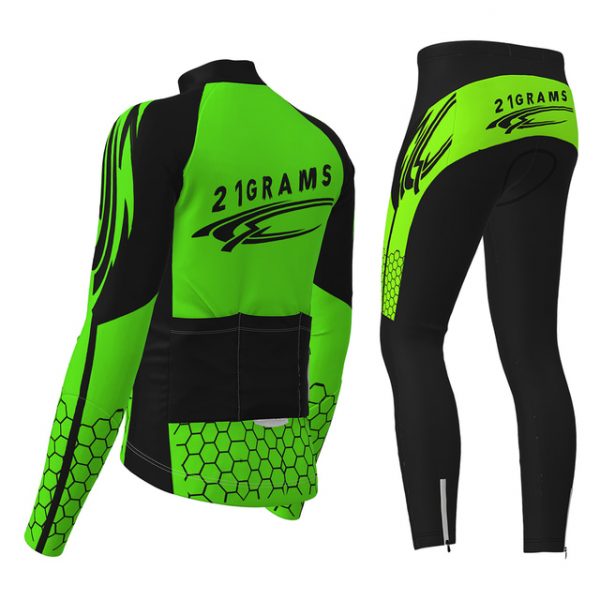 21Grams® Men's Long Sleeve Cycling Jersey & Tights