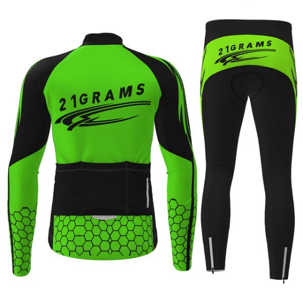 21Grams® Men's Long Sleeve Cycling Jersey & Tights