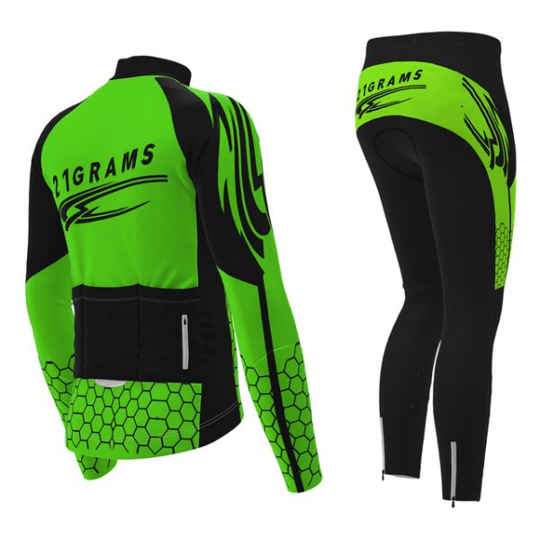 21Grams® Men's Long Sleeve Cycling Jersey & Tights