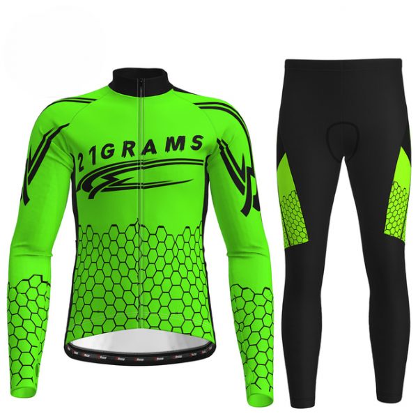 21Grams® Men's Long Sleeve Cycling Jersey & Tights