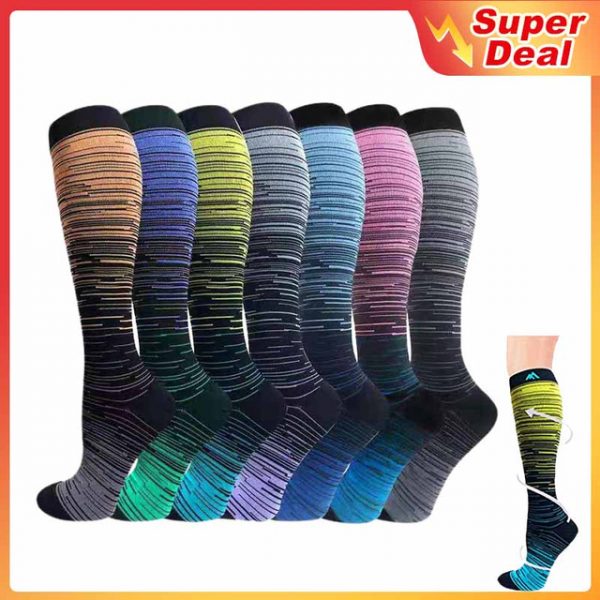 3 Pairs Knee High Compression Socks