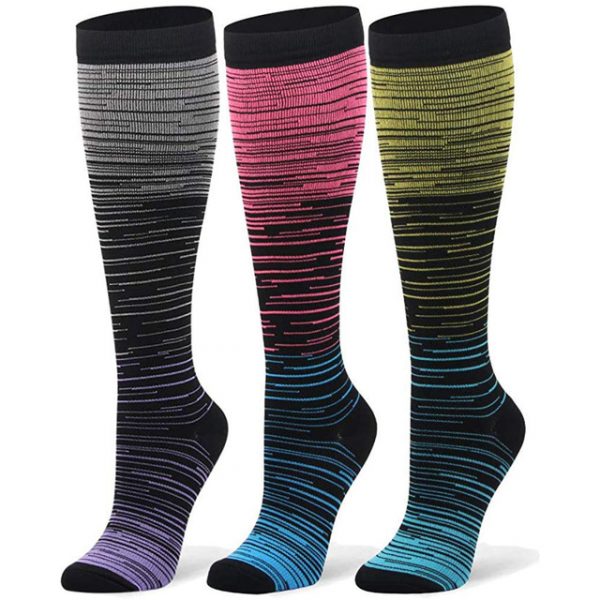 3 Pairs Knee High Compression Socks