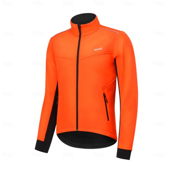 Arsuxeo Men's Fleece Cycling Jacket Hoodie