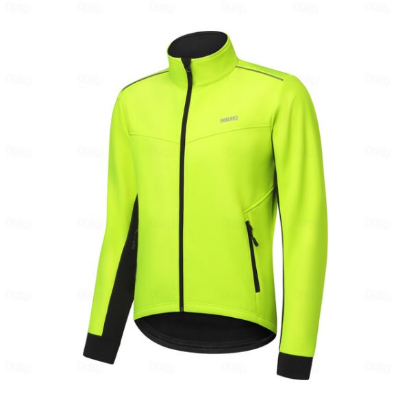 Arsuxeo Men's Fleece Cycling Jacket Hoodie