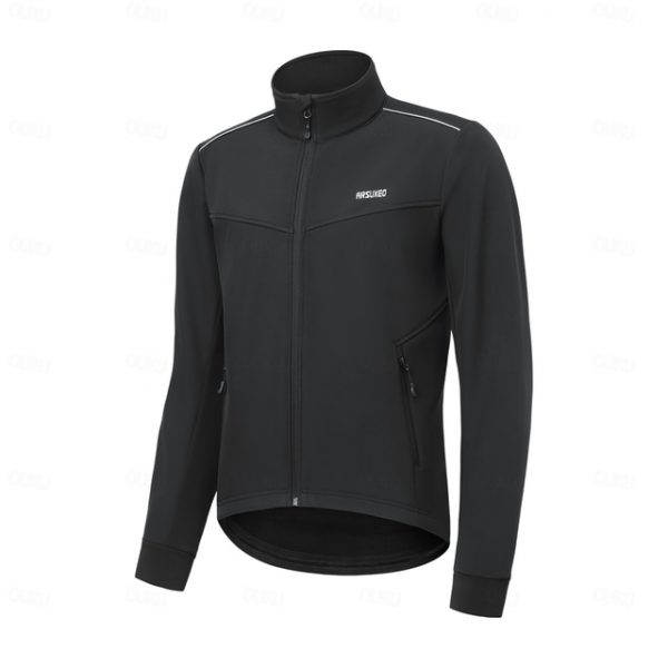 Arsuxeo Men's Fleece Cycling Jacket Hoodie