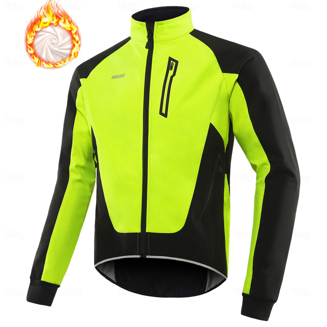 Arsuxeo Men’s Windproof Fleece Cycling Jacket