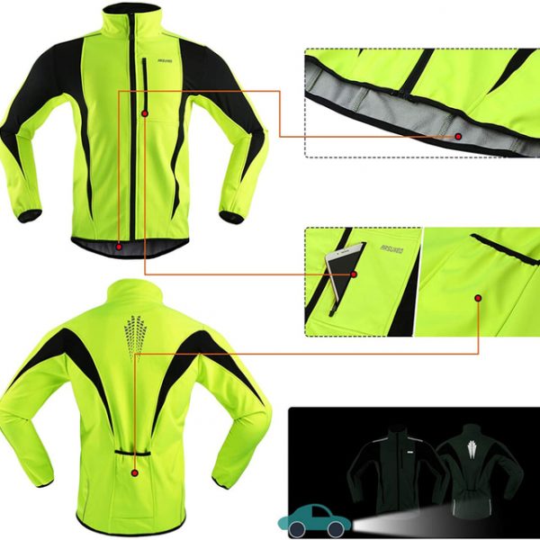 Arsuxeo Men's Winter Cycling Jacket