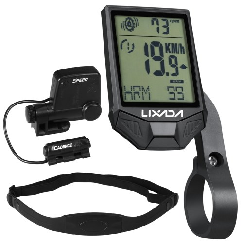 Lixada Wireless Cycling Computer with Heart Rate