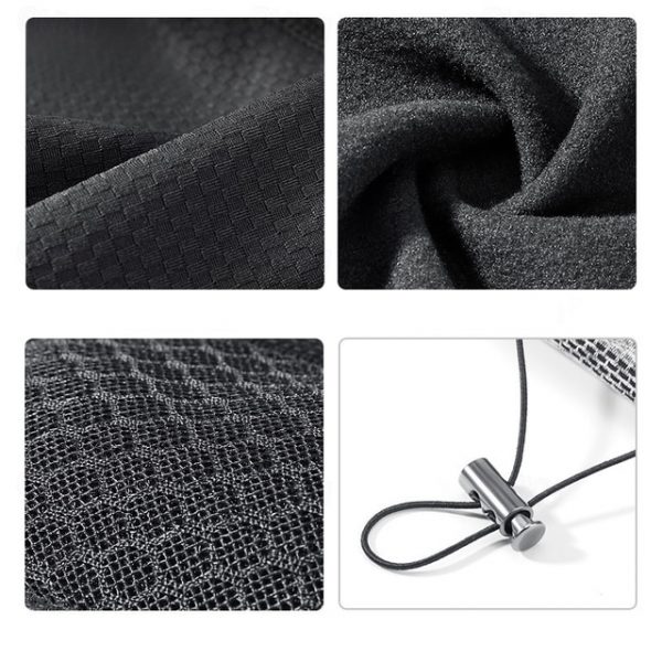 Men's Black Gray Neck Gaiter Scarf