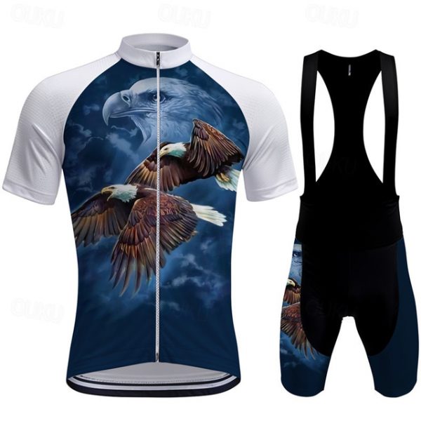 Men's Cycling Jersey & Bib Shorts Set