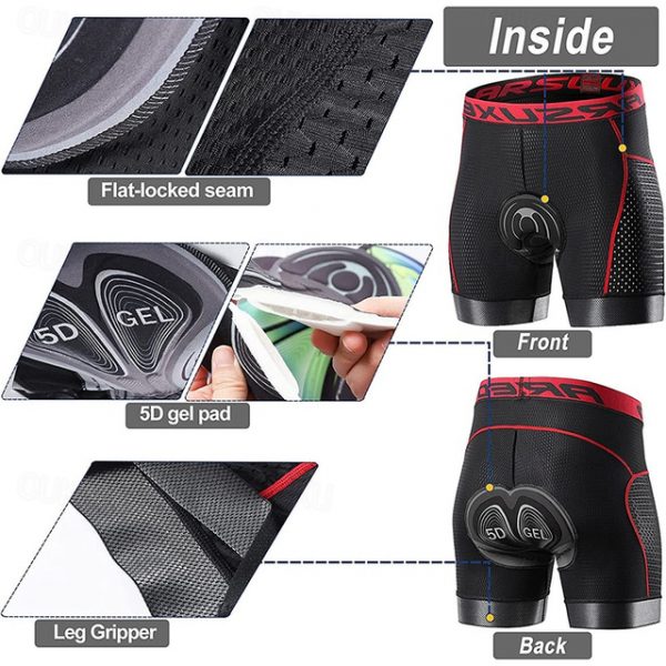 Men's Padded Cycling Shorts - Breathable