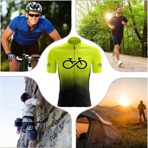 Men's Short Sleeve Cycling Jersey & Bibs