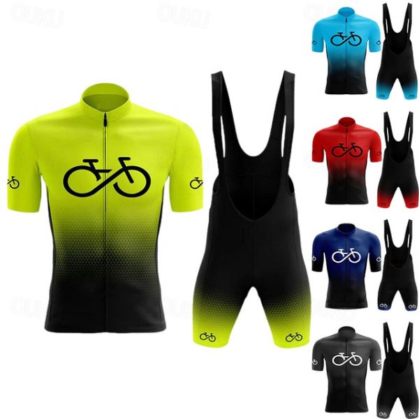 Men's Short Sleeve Cycling Jersey & Bibs