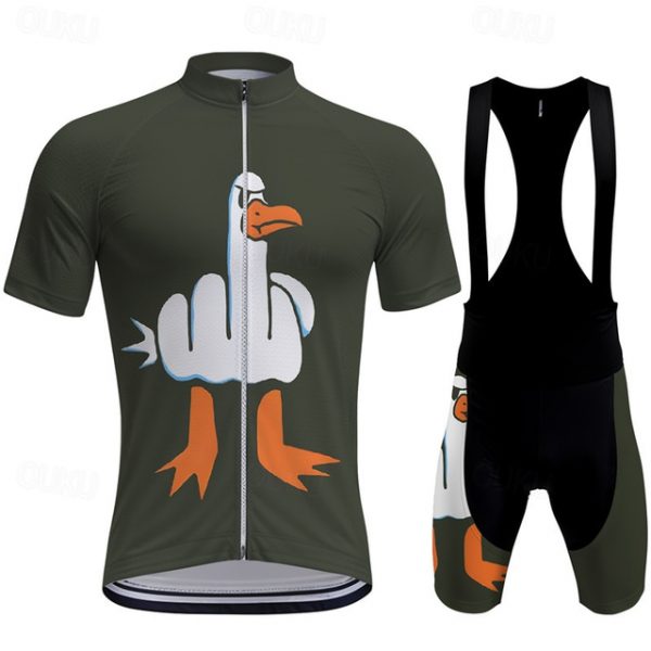 Men's Short Sleeve Cycling Jersey & Bibs