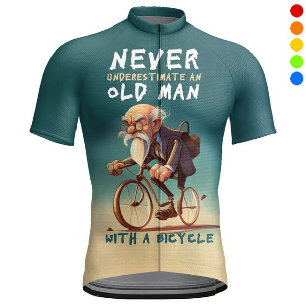 Men's Short Sleeve Cycling Jersey with Pockets