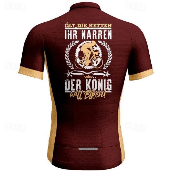 Men's Short Sleeve Cycling Jersey with Pockets