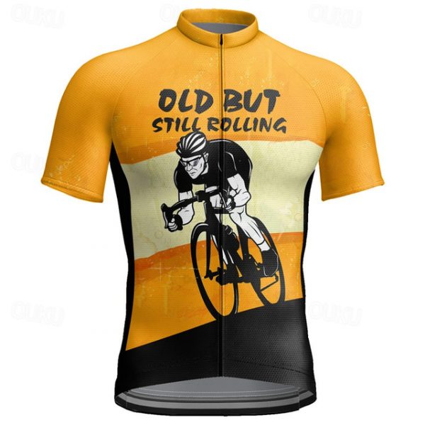 Men's Short Sleeve Cycling Jersey with Pockets