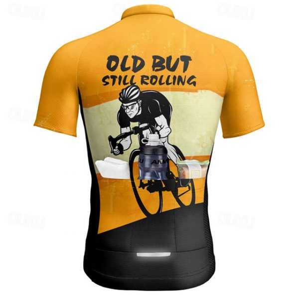 Men's Short Sleeve Cycling Jersey with Pockets