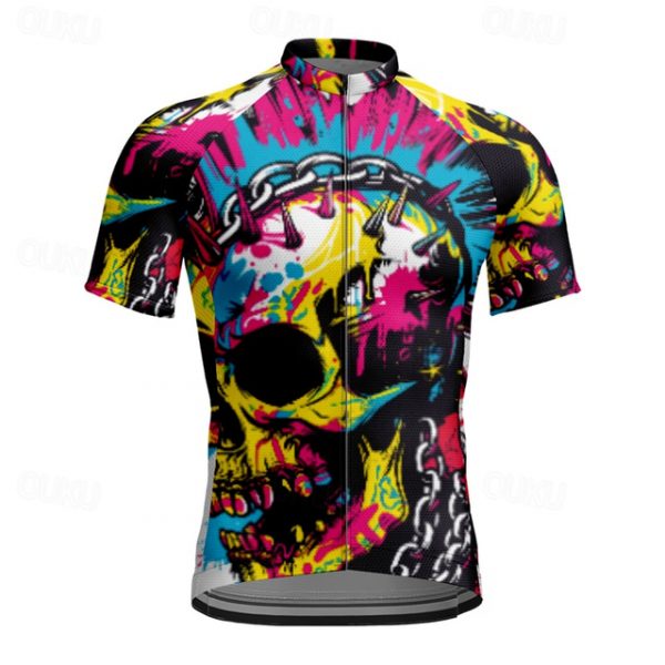 Men's Short Sleeve Cycling Jersey with Pockets