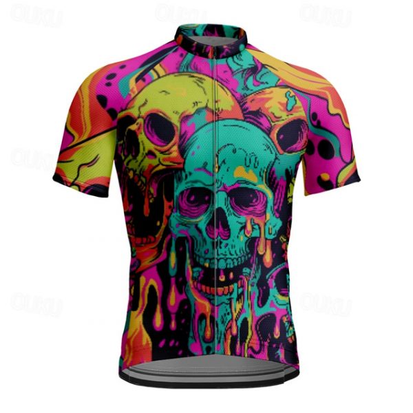 Men's Short Sleeve Cycling Jersey with Pockets