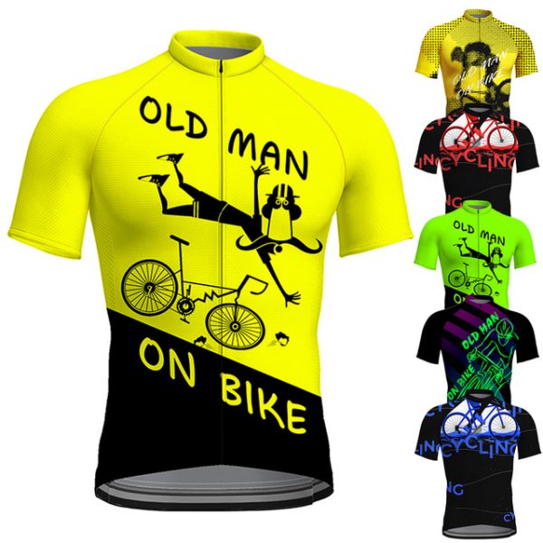 Men's Short Sleeve Cycling Jersey with Pockets