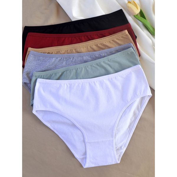 Women's Basic Elastic Waist Panties - Summer