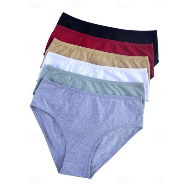 Women's Basic Elastic Waist Panties - Summer