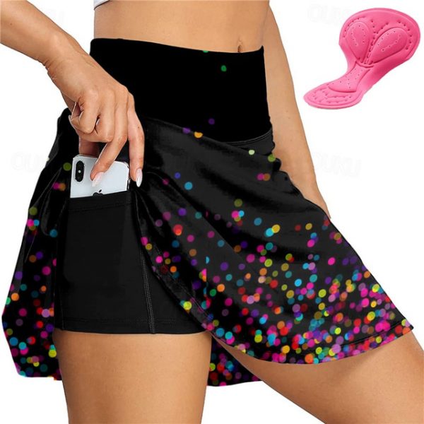 Women's Floral Cycling Skort with Pad