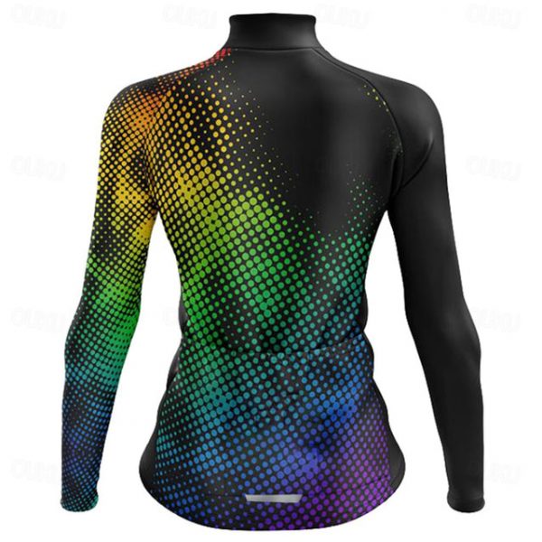 Women's Long Sleeve Cycling Jersey with Pockets