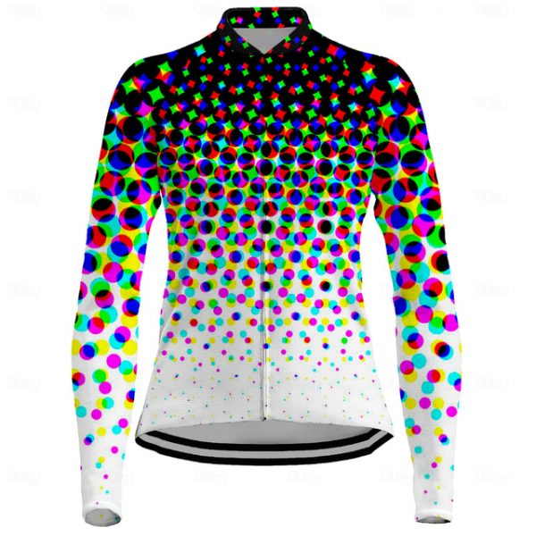 Women's Long Sleeve Cycling Jersey with Pockets