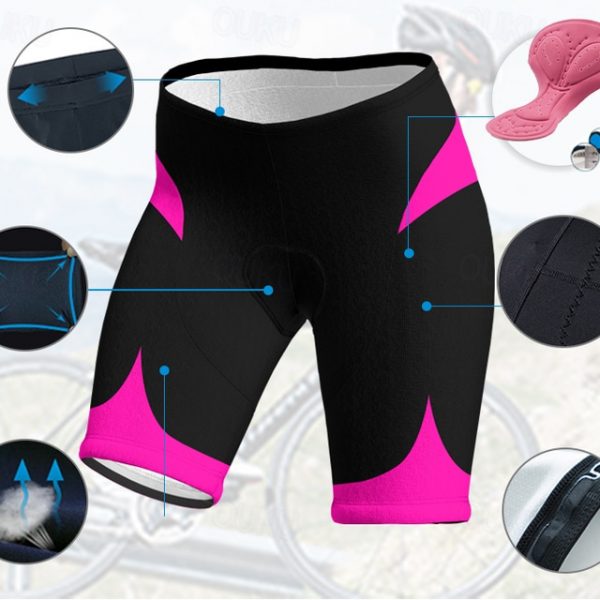 Women's Padded Cycling Shorts - Quick Dry