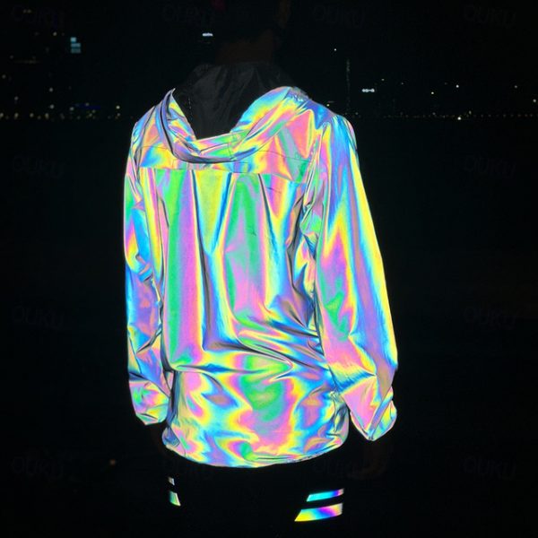 WOSAWE Men's Reflective Hooded Jacket 2024