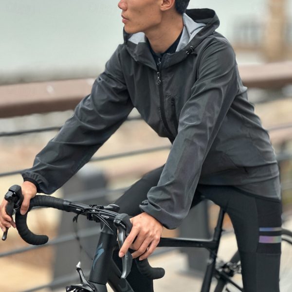 WOSAWE Men's Reflective Hooded Jacket 2024