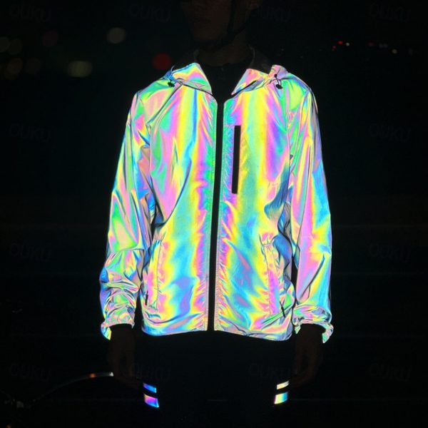 WOSAWE Men's Reflective Hooded Jacket 2024