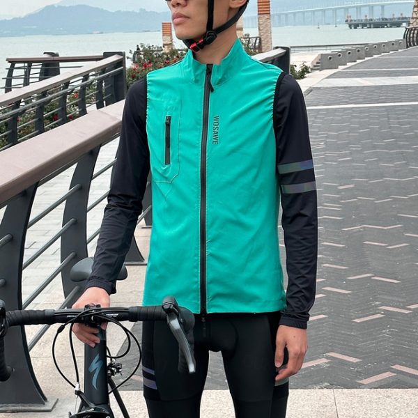 WOSAWECycling Breathable Windbreaker Vest Jacket