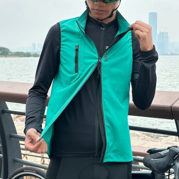 WOSAWECycling Breathable Windbreaker Vest Jacket