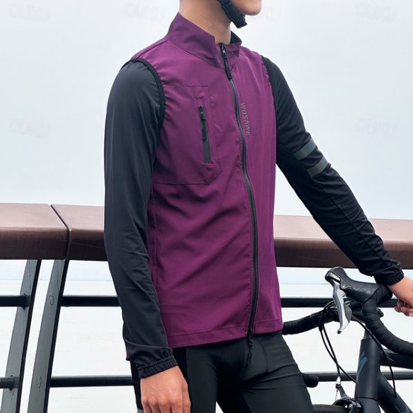 WOSAWECycling Breathable Windbreaker Vest Jacket